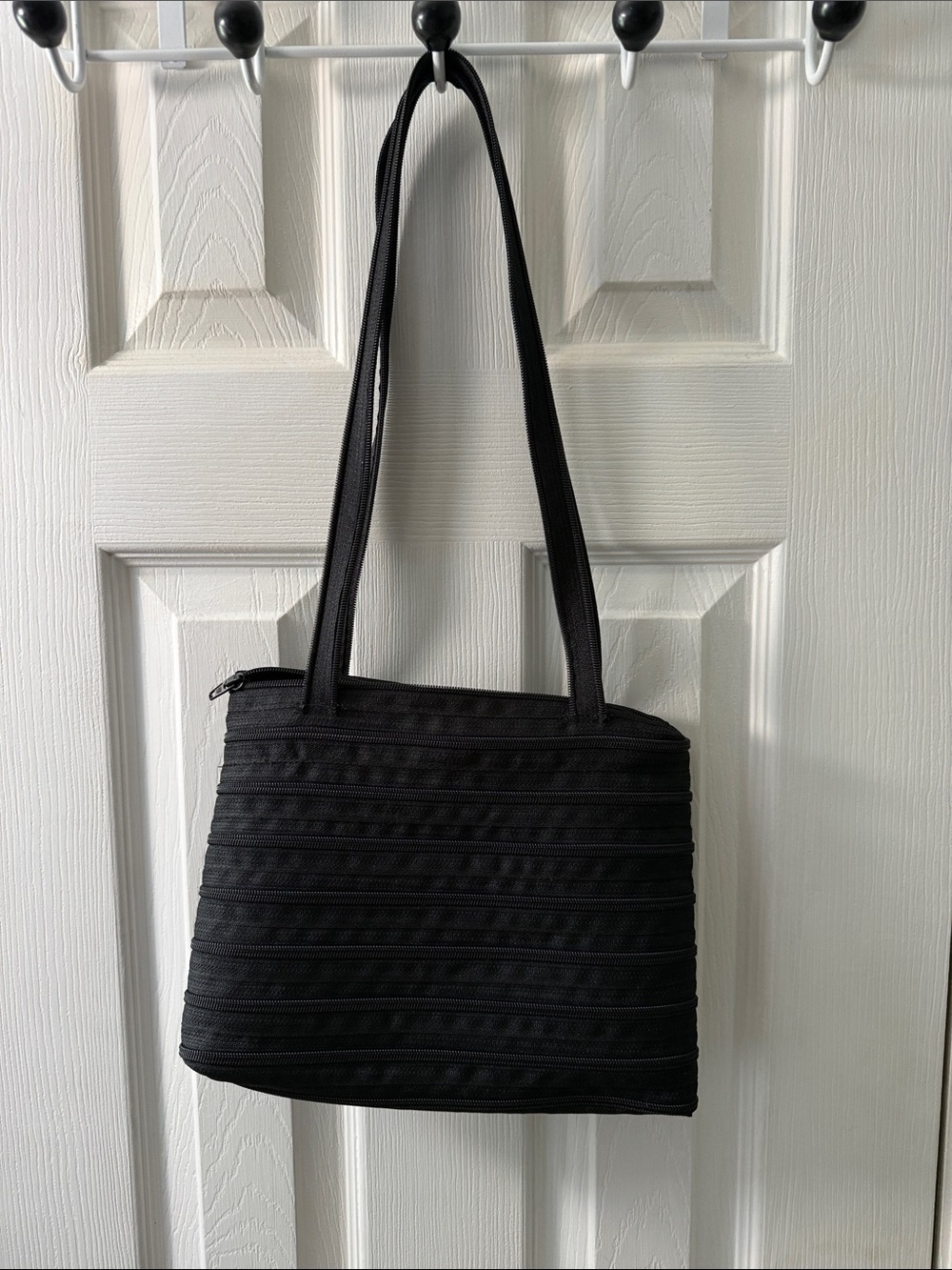 Everyday Black Quilted Shoulder Bag - Women's Carryall